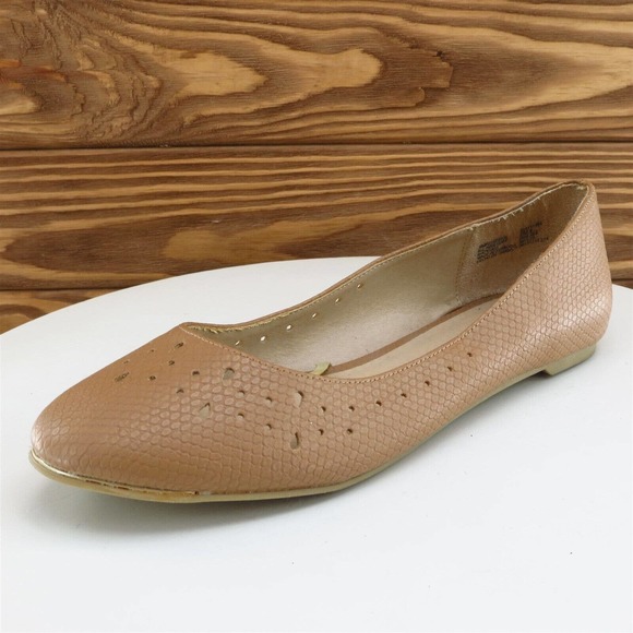 Faded Glory Size 8 Flat‎ Shoes Brown Synthetic Women M - Picture 1 of 11